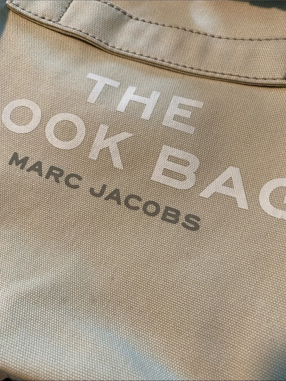 Marc Jacobs Cream Canvas Crossbody with Black Strap